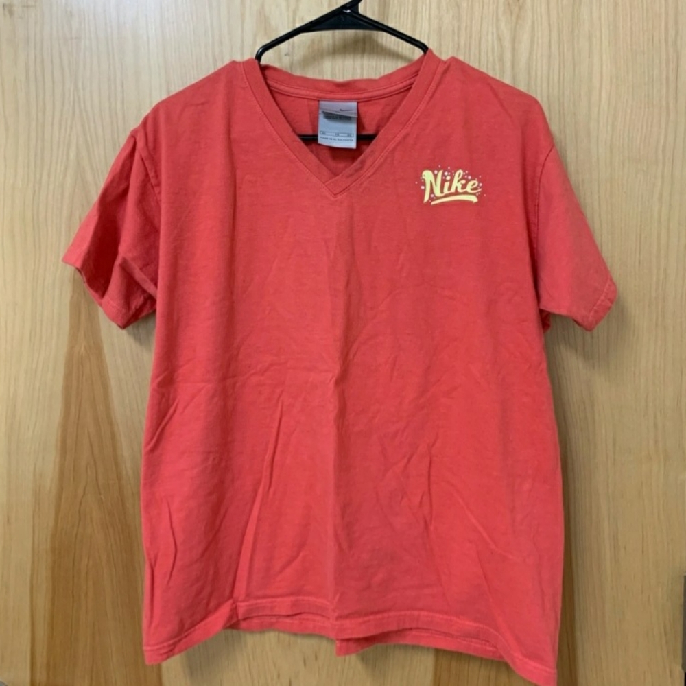 Nike Salmon Red Rhinestone Logo Tee XL